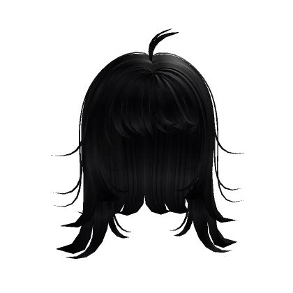 Black Messy Anime Girl Hair Roblox Item Rolimon S