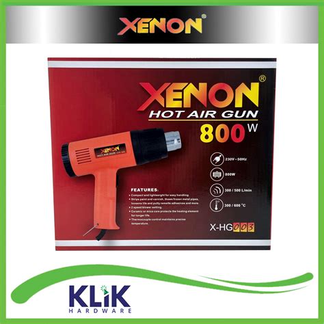 Xenon Mesin Heat Gun Hot Air Gun Pistol Pemanas Watt Hg Hg