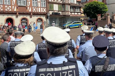 Mosbach 200 Menschen gedachten des in Mannheim getöteten Polizisten