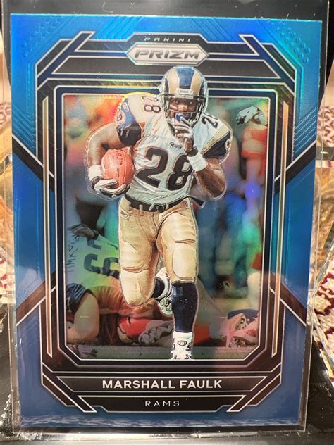 Marshall Faulk Panini Prizm Football Blue Prizm Los Angeles