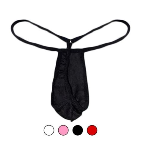 Sexy Men S Bulge Pouch Thong Jockstrap Low Rise G String T Back Bikini