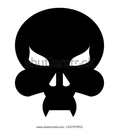 Scary Skull Tattoo Design Stock Vector (Royalty Free) 1163797852 ...