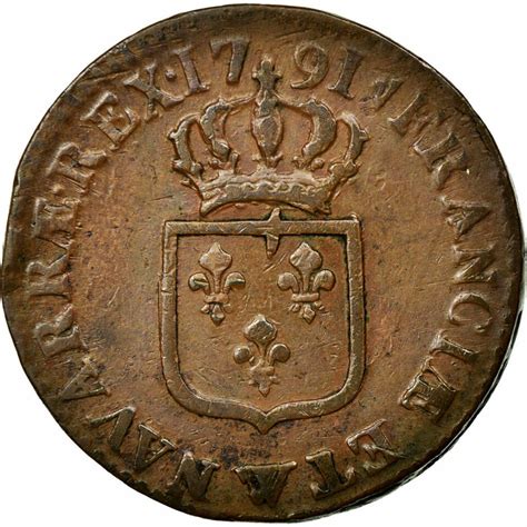 Coin France Louis Xvi Sol Ou Sou Sol Lille Vf Cop