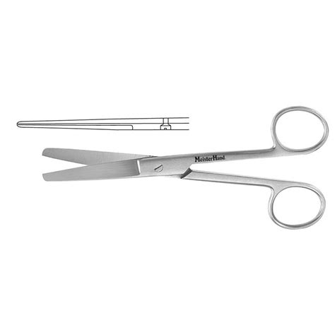 Miltex MeisterHand Operating Scissors, Straight, Blunt-Blunt Points