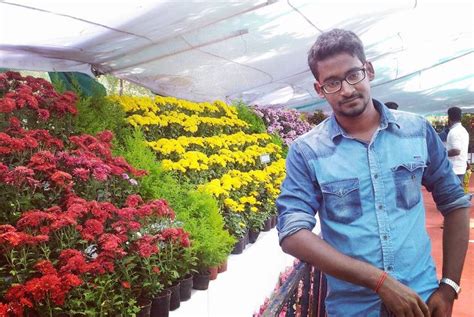 In pondicherry botanical garden, farm fest 2017, plants with flowers ...