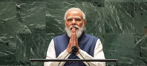 Le Premier Ministre Modi Souligne Le R Le De L Inde En Tant Que