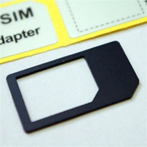 Amazon Microsim→simカード変換アダプタ（黒） ★ヒマワリ★ Sim関連アクセサリ