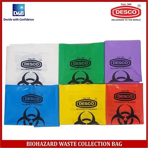 Desco X Inch Biohazard Waste Collection Bag At Rs Piece In New