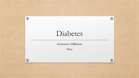 Solution Diabetes Studypool