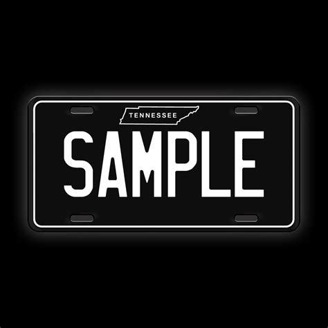 Black Custom Tennessee License Plate – Limitless Workshop