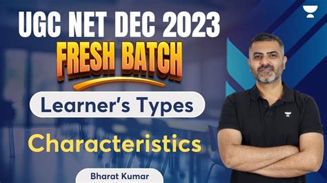 Learner S Types And Characteristics Ugc Net Dec Fresh Batch