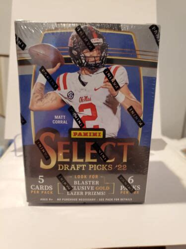 2022 Panini Select Draft Picks Football Factory Sealed Blaster Box EBay