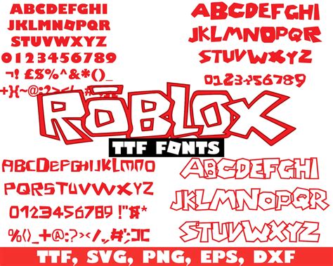 Roblox Font Ttf Otf Roblox Svg Roblox Png Roblox Birthday Etsy Singapore The Best Porn Website