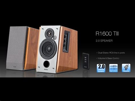 Edifier R1600TIII - Review 2.0 - PT-BR - YouTube