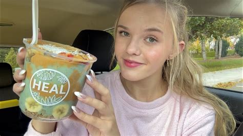 Asmr Car Smoothie Bowl Mukbang 🍓🫐 Let S Eat Together 🍌 Youtube