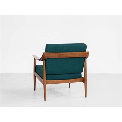 Fauteuil Vintage En Bois De Cerisier Par Knoll Allemagne