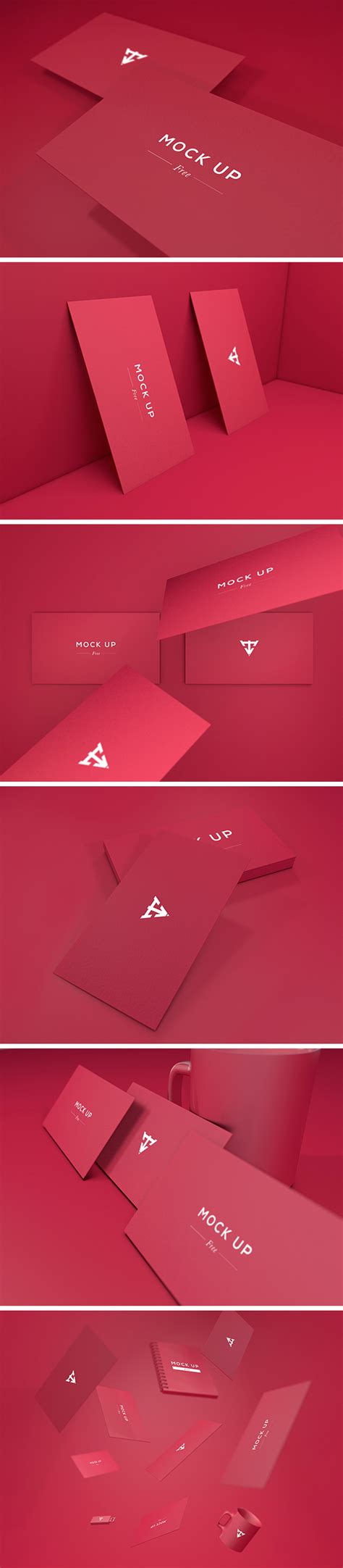 6 Business Cards MockUp | GraphicBurger