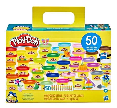 Play Doh Set Masas Infantil Pack 50 Potes Hasbro Original