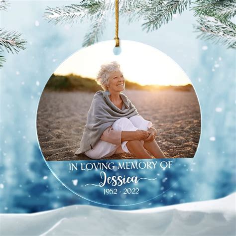 Personalized Acrylic Memorial Grandma Ornament In Loving Memory Sandjest