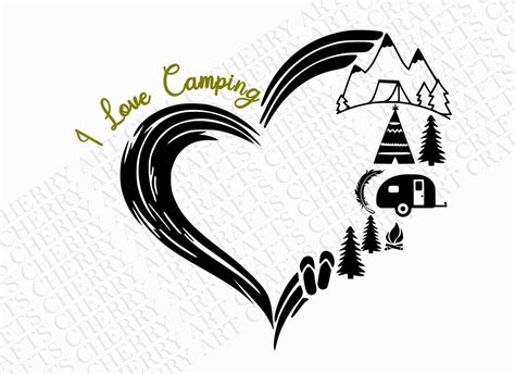 I Love Camping Svg Camping Svg Svg Camp Life Svg Camping Etsy