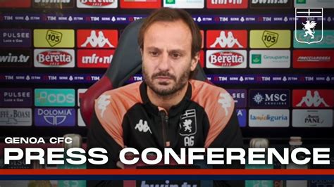 SALERNITANA GENOA Conferenza Prepartita Serie A TIM 2023 24 YouTube