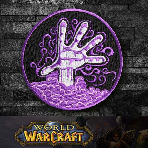 World Of Warcraft Warlock Class Logo Embroidery Sew Oniron On Patch