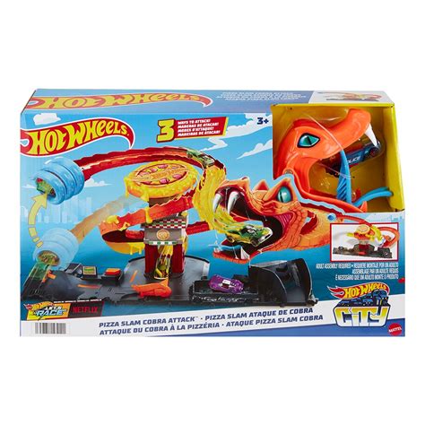 Mattel 風火輪城市主題貪食蛇遊戲組 Hot Wheels 合金車 軌道 遊戲組 蝦皮購物