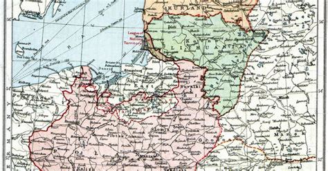 Poland And The New Baltic States The Map Shows The Situation After The