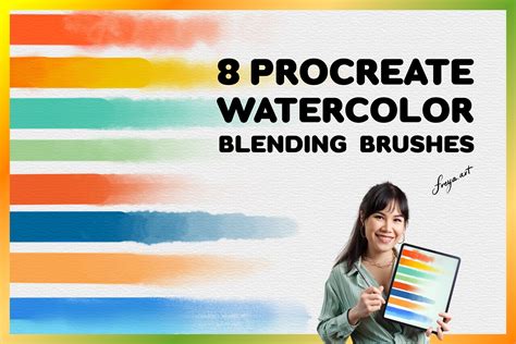 Blending Brush Procreate 8 Procreate Watercolor Blending Brushes Add Ons