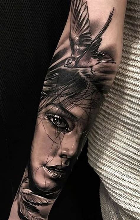 Woman Face Tattoo Ideas Puissant Bloggers Pictures