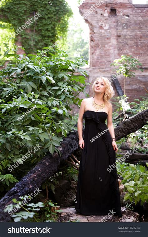 Sensual Blonde Woman Quite Fragile Desert Stock Photo Shutterstock