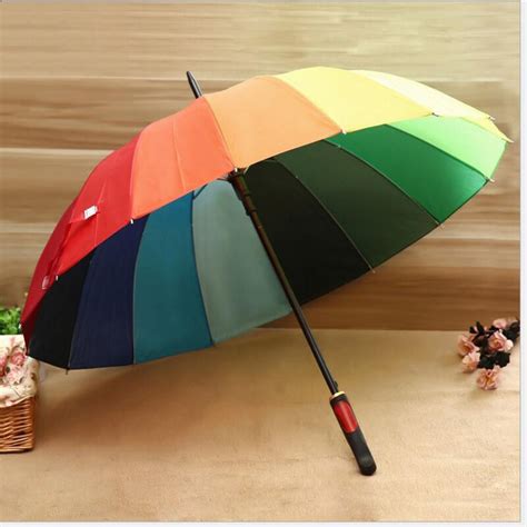 Tx Home ร่มขนาดใหญ่สีรุ้ง ร่มกันแดด ร่มกันยูวี ร่มแฟชั่น Umbrella 16สี