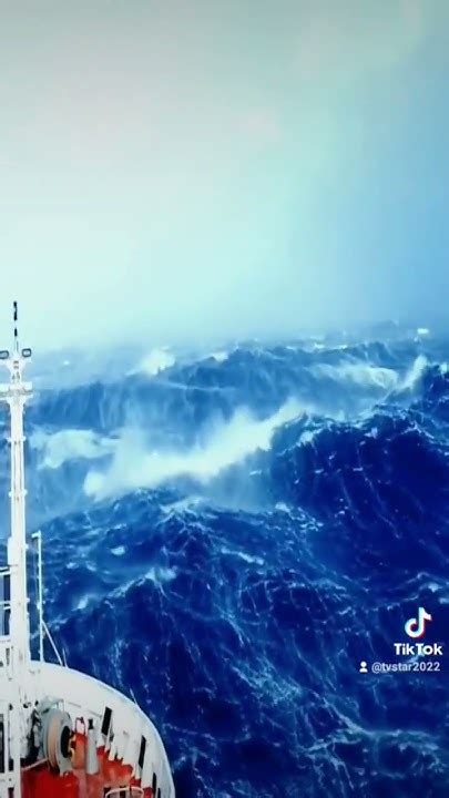 Ship In Storm Part 6 Atlantic Ocean 20 Mt Monster Wave Wave Ocean Ship Viral Shorts