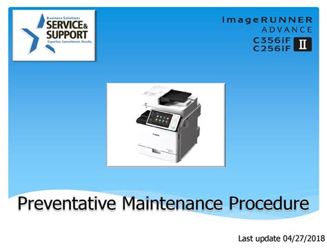 CANON IMAGERUNNER ADVANCE C356IF II ADVANCE MAINTENANCE MANUAL Pdf