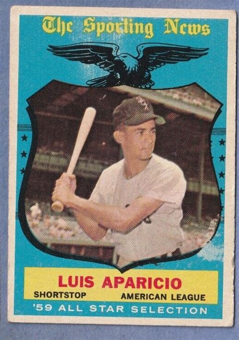 1959 TOPPS LUIS APARICIO A S HIGH 560 VGEX EX No Creases WHITE SOX HOF