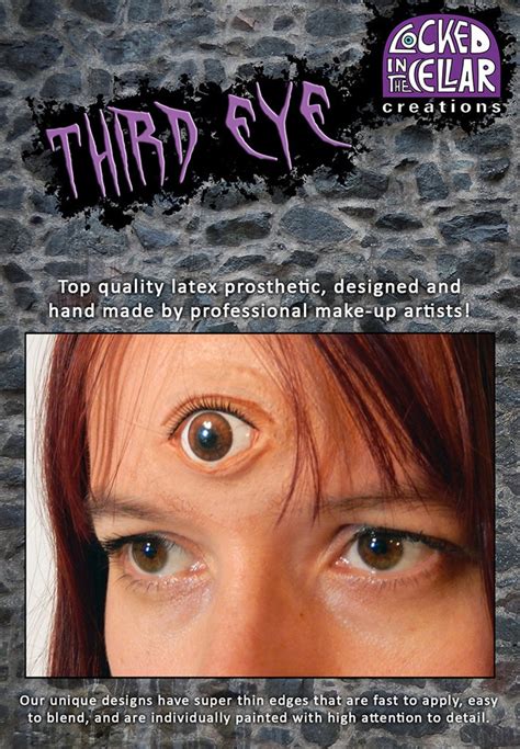 Super Realistic Third Eye Prosthetic With Glossy Eye Insert Etsy