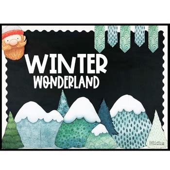 Winter Bulletin Board or Door Kit - Winter Wonderland Theme by Ashley ...