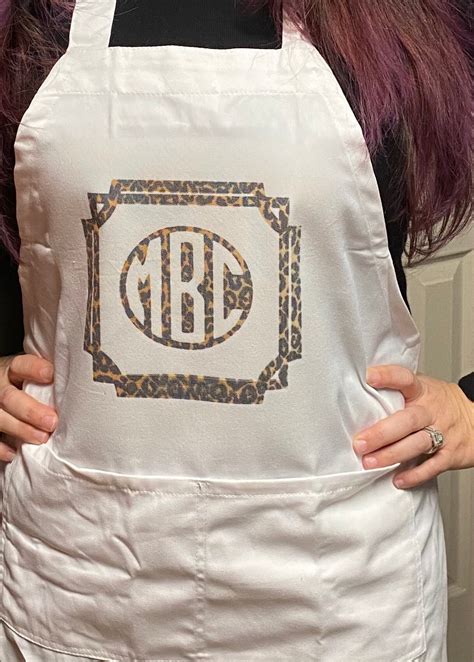 Personalized Monogramed Apron Etsy