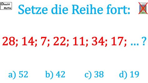 Mathe Basics 253 Welche ist nächste Zahl Schaffst DU es