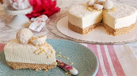 No Bake Raffaello Cheesecake Cheesecake With Coconuts And Almonds