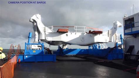 Barge Master Motion Compensated Platform Operation At North Sea Youtube