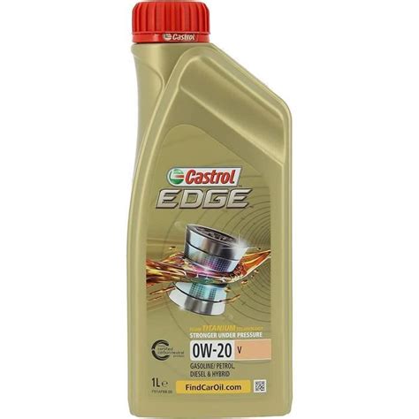 CASTROL EDGE 0W 20 V Huile Moteur 1L 149 Cdiscount Auto