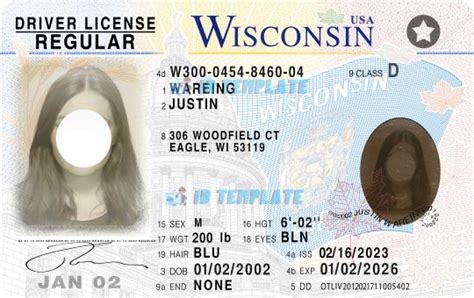 Wisconsin Driving License Psd Template New Dpi Driving License