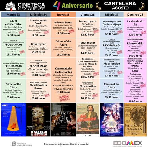 Cineteca Mexiquense On Twitter Prepara La Agenda Esta Es La