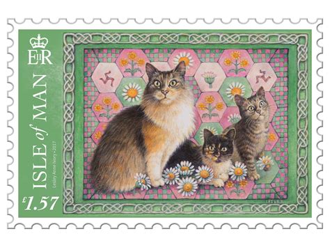 Artist Lesley Anne Ivory brings Manx Cats to Isle of Man Post Office Stamps - Isle of Man Post ...