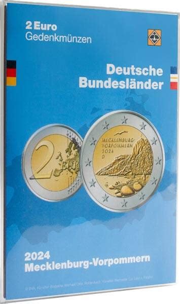 Sammelkarte für 2 Euro Gedenkmünzen Mecklenburg Vorpommern