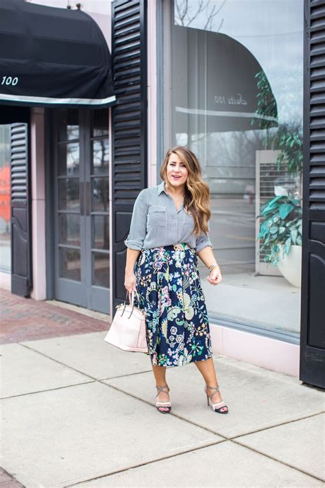 Spring Floral Skirt Fashion And Style Coffee Beans And Bobby Pins