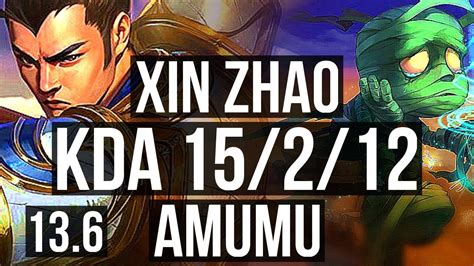 Xin Zhao Vs Amumu Jng Godlike Games Kr Master