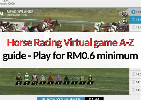 Horse Racing Virtual game A-Z guide - Play for RM0.6 minimum