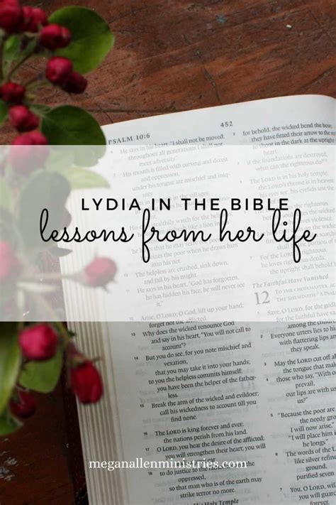 Lydia in the Bible - 3 Important Lessons from Her Life - Megan Allen ...